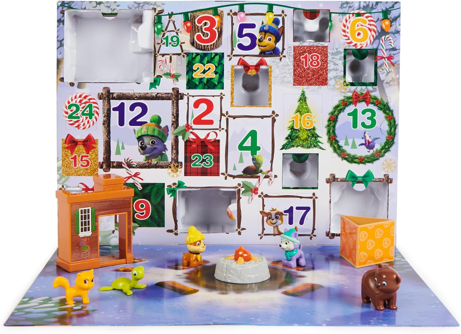 PAW Patrol Advent Calendar with 24 Surprise Toys - Figures, Accessories and Kids Toys for Ages 3 and Up! image number 2