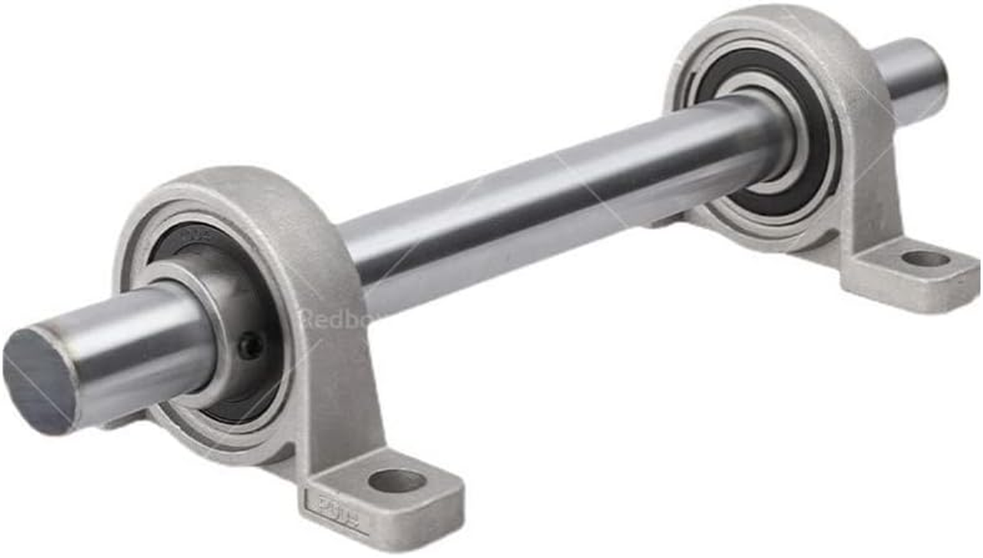 All in RED Box 2Pcs Pillow Block Mounted Bore 10Mm Inner Diameter Metal Ball Bearing Housing Zinc Alloy image number 6