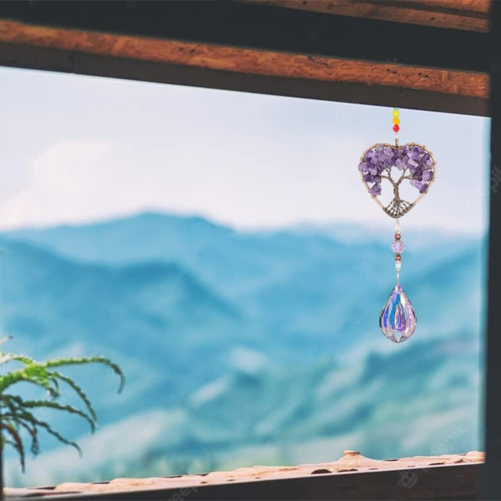 WULILONG Protection Amulet Pendant Necklace - Purple image number 5