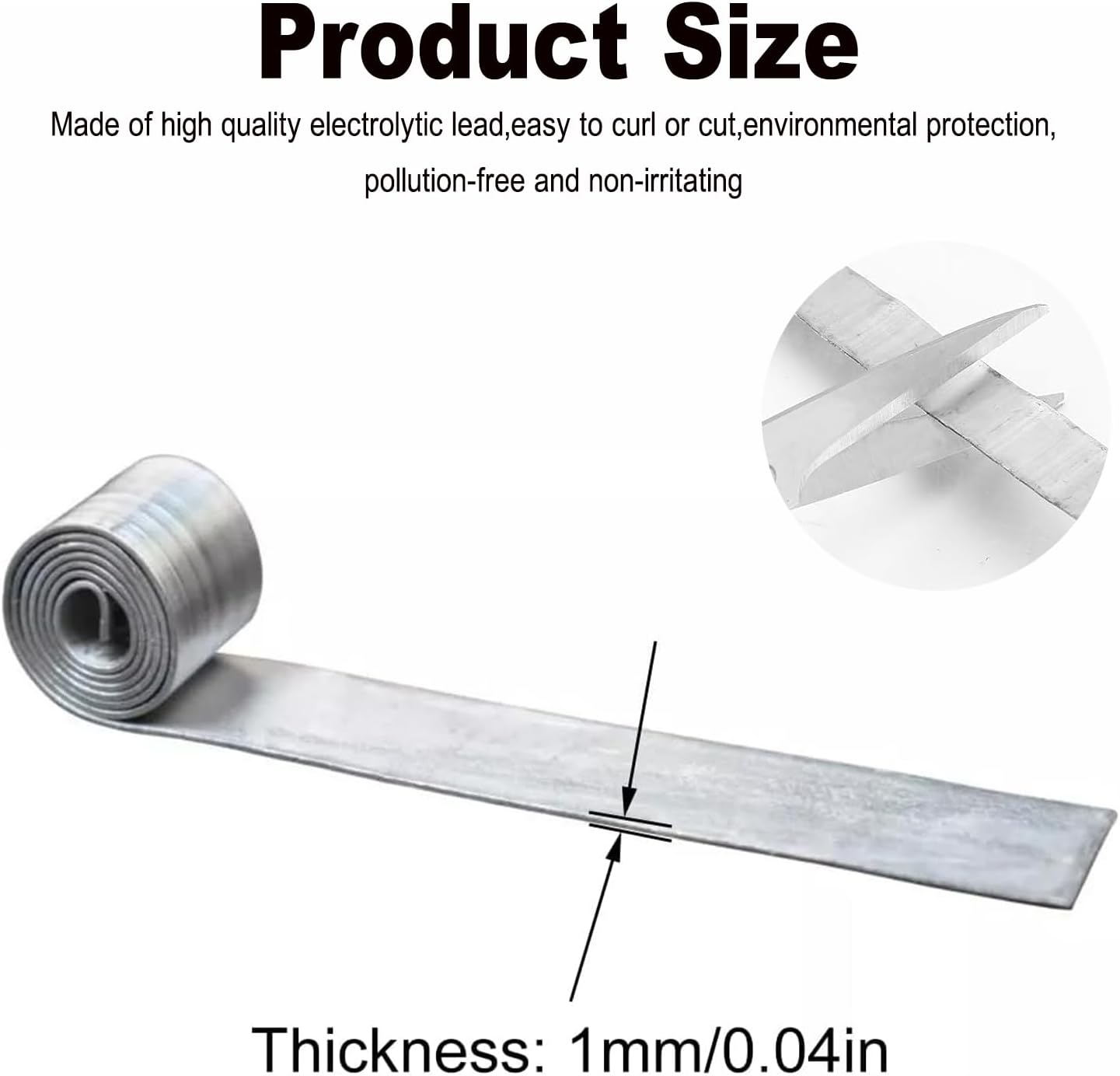 &lrm;BEANPRECOY Leads Sheet,1Mm Thick Leather Strips for Fishing Gear 20 Rolls Fishing Soft Sheet Strip Sinkers Weights Tackle Accessories Supplies New,Balance the Fishing Accessories Group