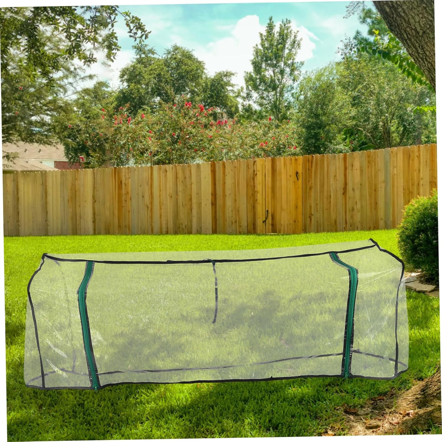 PVC Garden Warm House Cover for Raised Garden Bed 130X60X50Cm Animal Protection Greenhouse Tent Frost Protection for Outdoor Plants image number 6