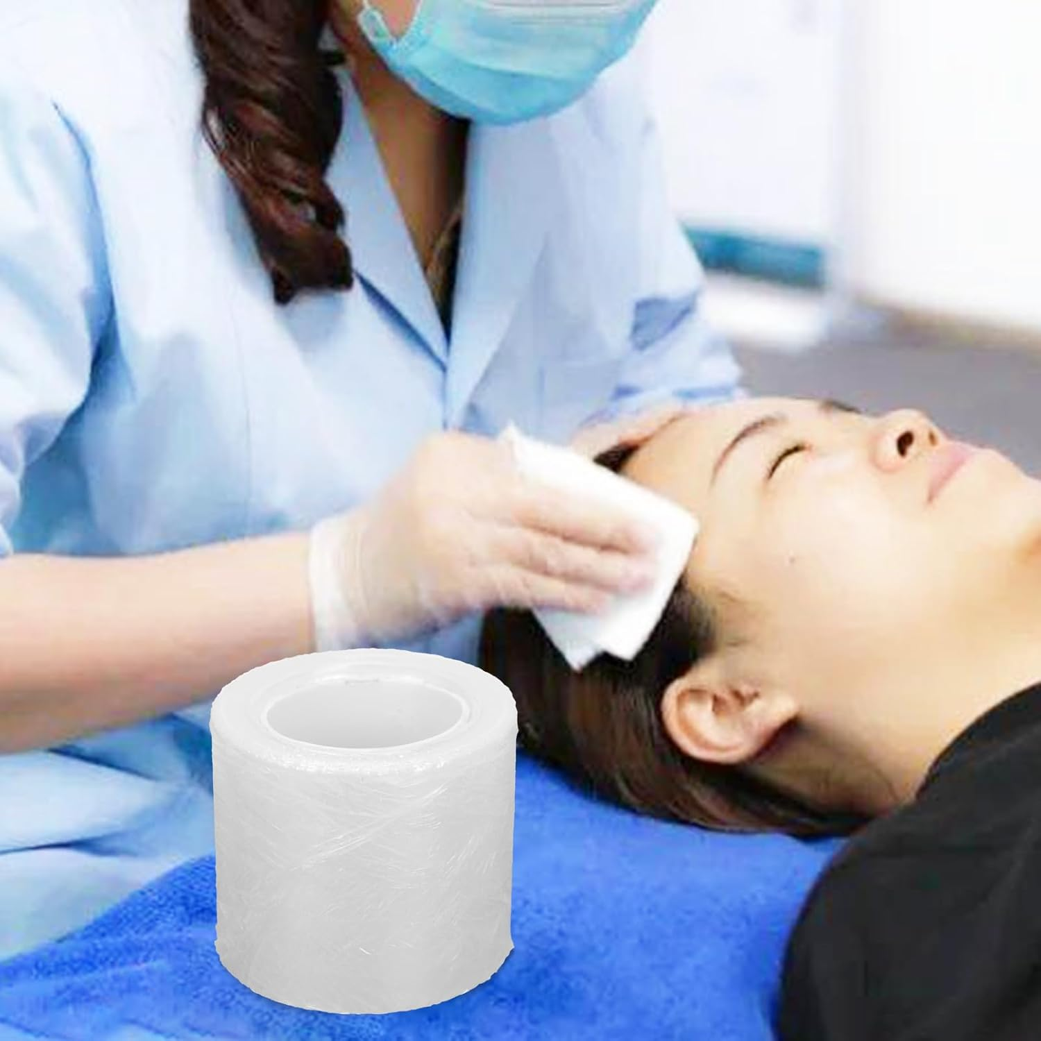 Ipetboom Brow Lamination Cling Wrap, 3-Rolls Brow Lamination Cling Wrap Film Semi-Permanent Lip Makeup Film Easy Application image number 4