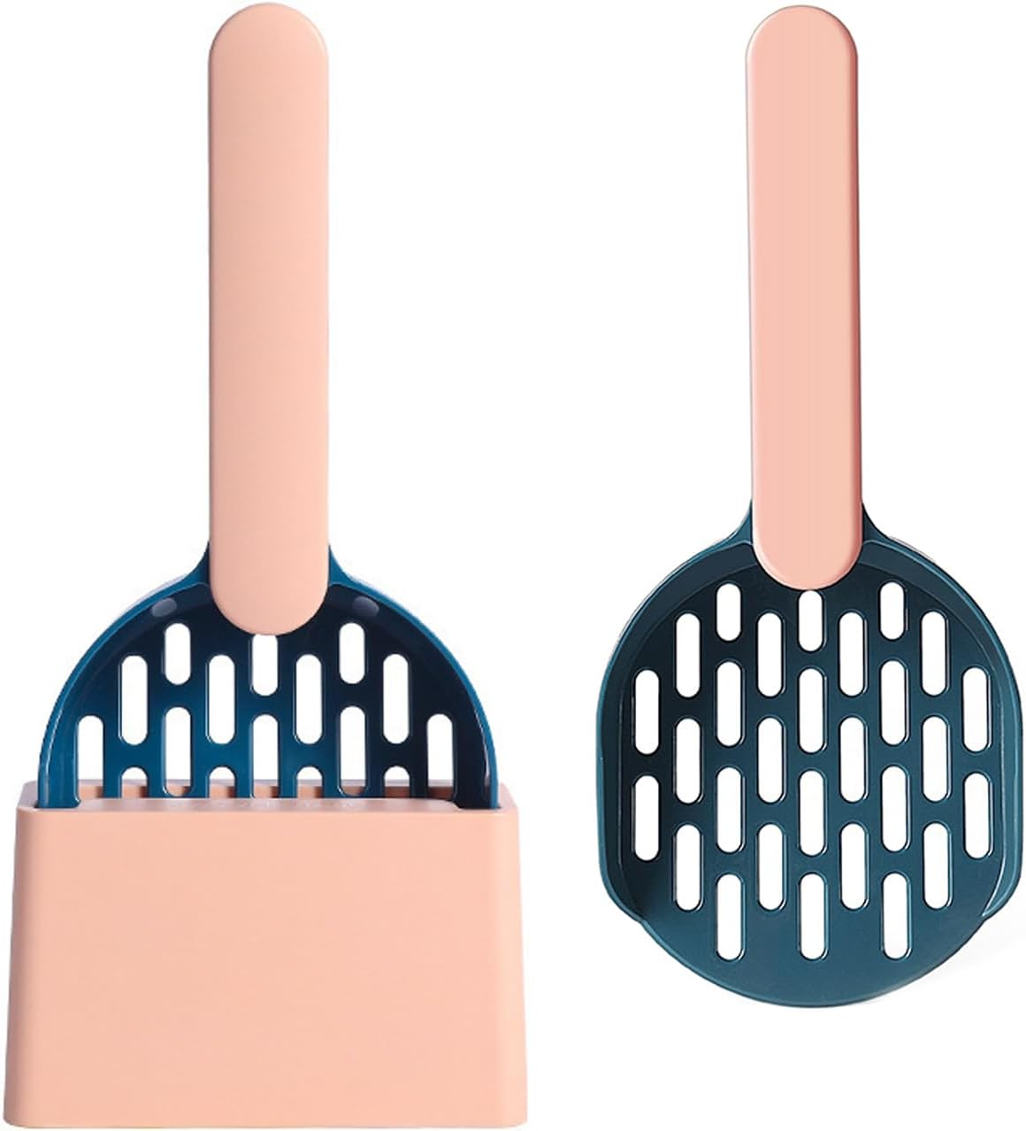 UOPJDD 1-Piece Cat Litter Scoop with Base and 1 X Replacement Scoop, Plastic Cleaning Scoop, Pet Supplies, Cleaning Tools for Cat Litter