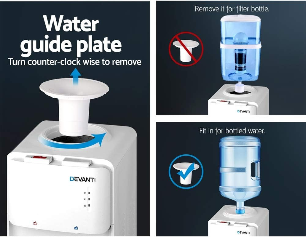 Water Cooler Dispenser Stand White Home Office Kitchen Beverage Appliance image number 1