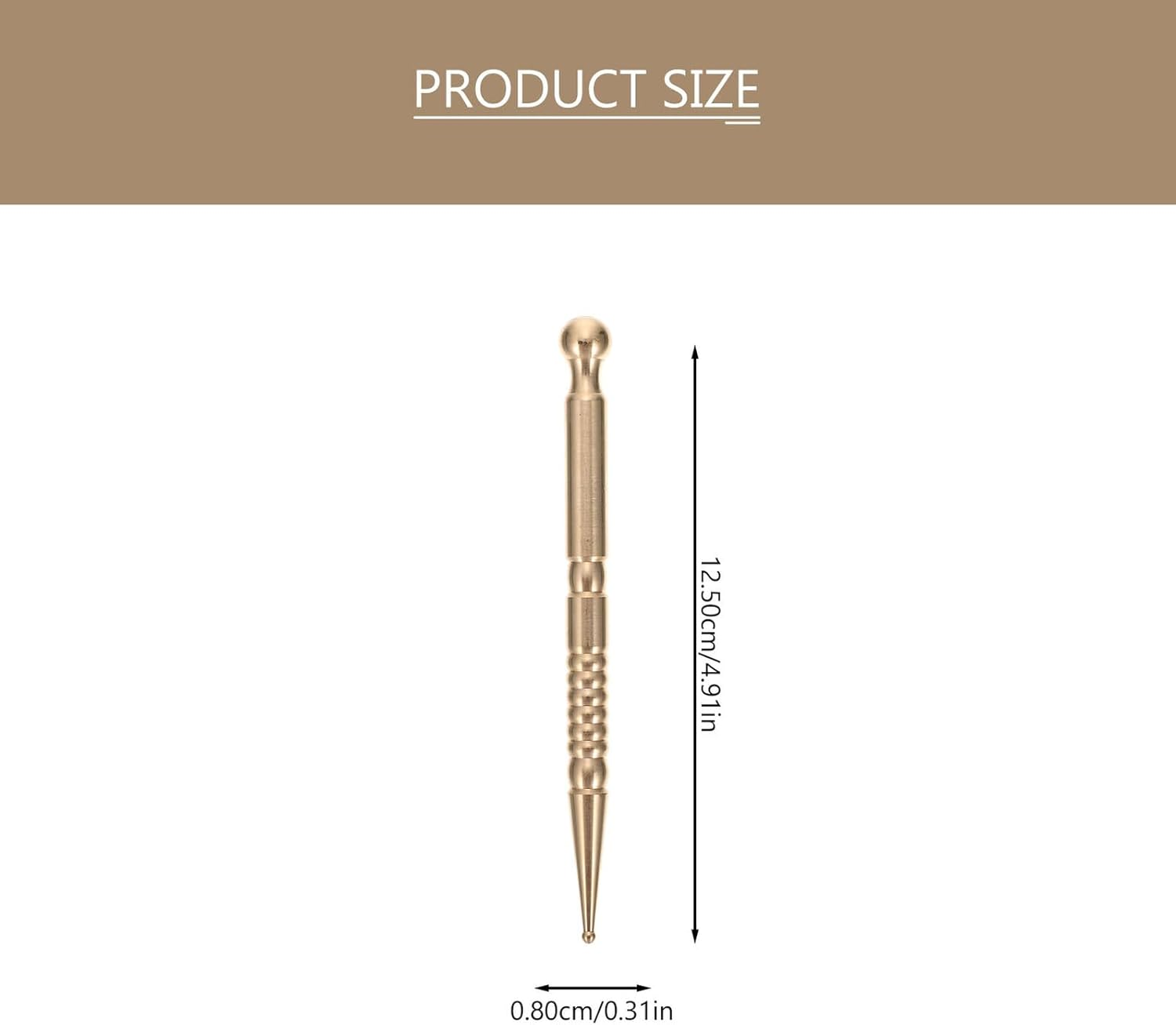 GAROZATION Handheld Facial and Body Massage Stick Portable Meridian Acupoint Pen for Eye and Neck Massage Smooth Polished Rod Lightweight for Home and Spa Use image number 5