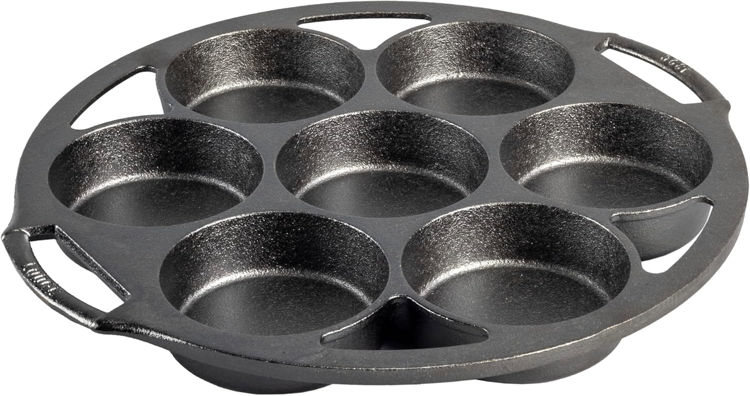 Lodge Seasoned Cast Iron Mini Cake Pan, 7 Impressions