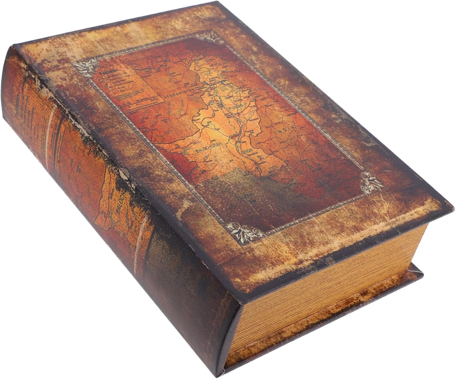 Homoyoyo Simulation Book Shaped Key Storage Box Large Size Decorative Fake Book Jewelry Organizer Home Ornament Storage Keepsake Container image number 5