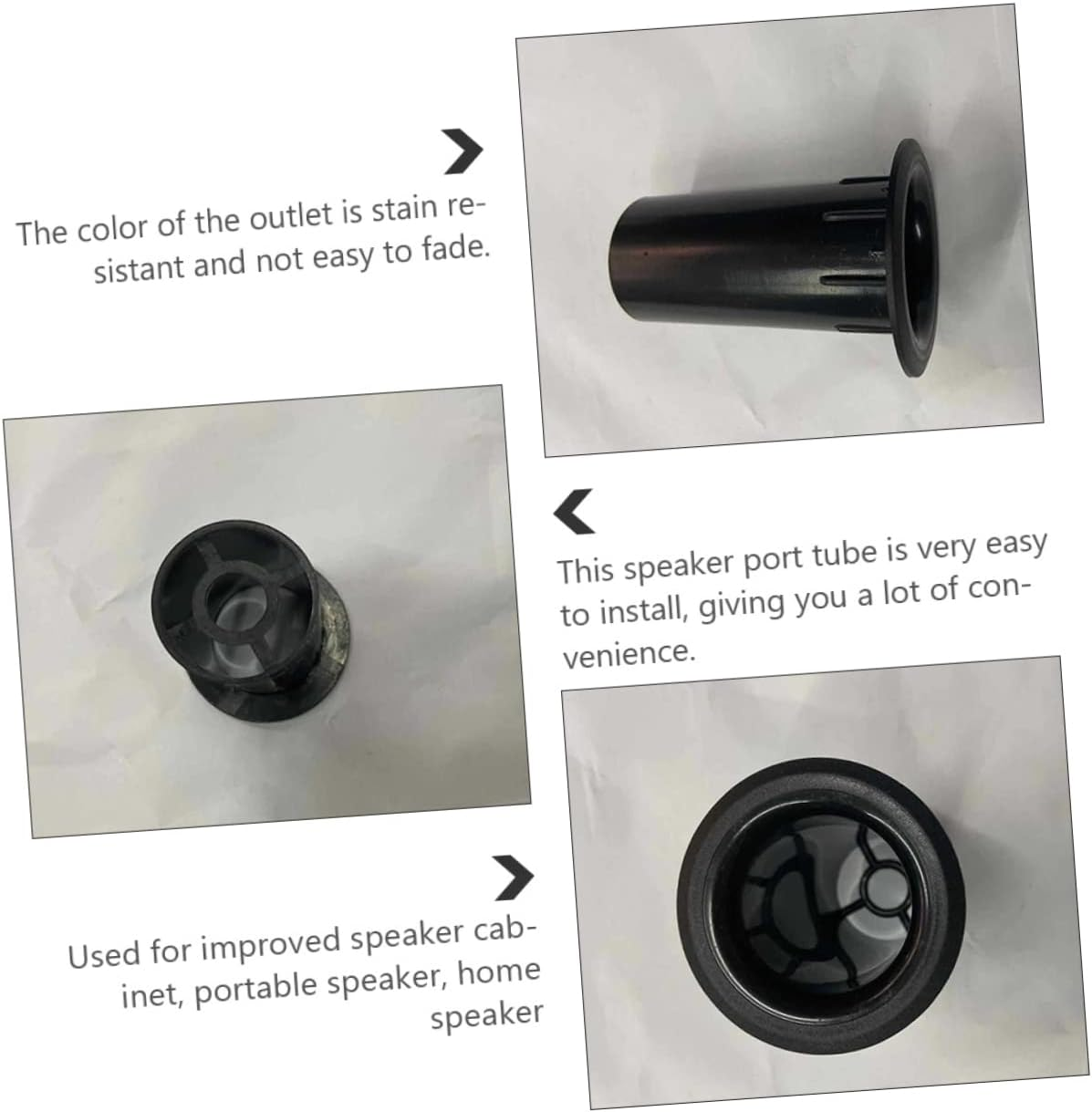 LAPYAPPE 20Pcs Plastic Speaker Air Outlet Tube Subwoofer Bass Reflex Port for Audio Equipment 41X80Mm Replacement Parts for Home Theater Systems image number 1