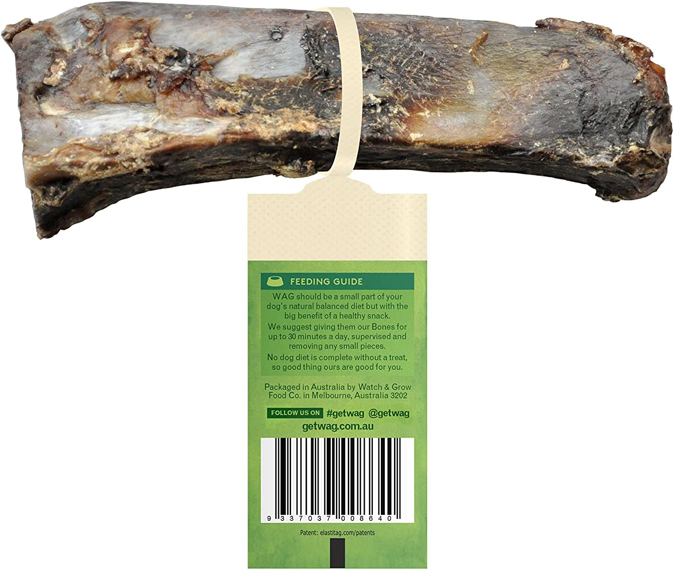 Kangaroo Teeth Cleanser Bone 10 Pack, Natural Australian Made Long Lasting Dog Treat Chew, Perfect Teeth Treat