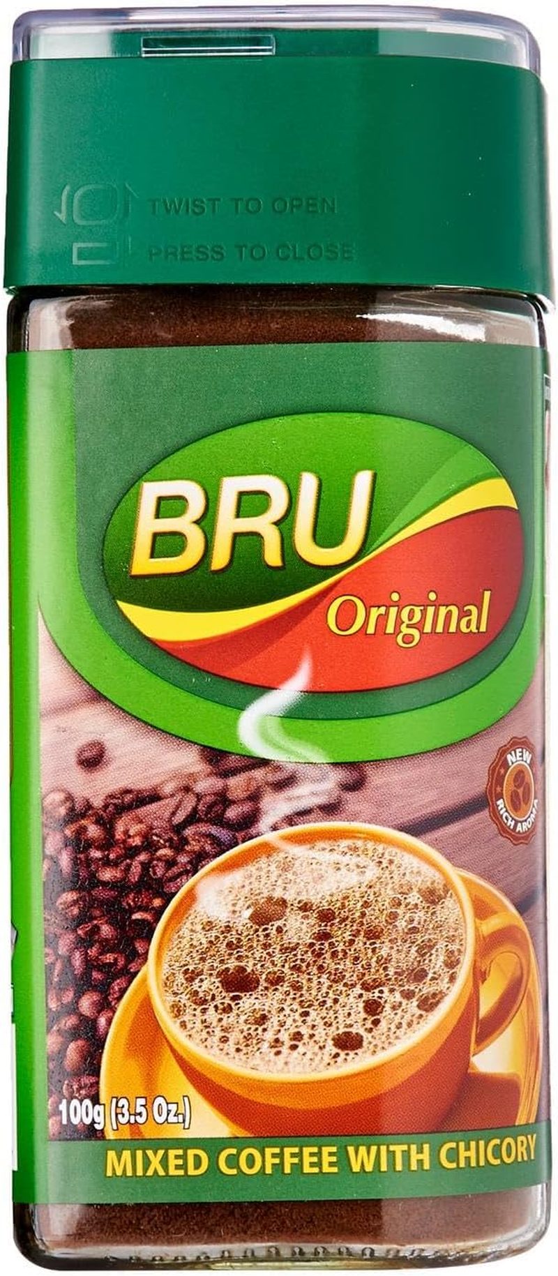 Bru Original Instant Coffee in Glass Jar image number 1