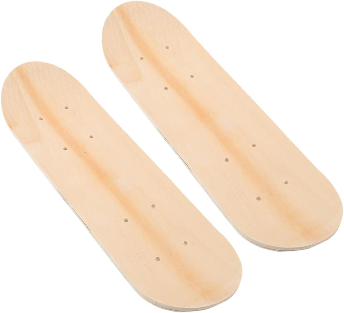 Kisangel 2Pcs DIY Skateboard Deck DIY Graffiti Deck Skateboard Unfinished Wooden Skateboard Deck image number 1