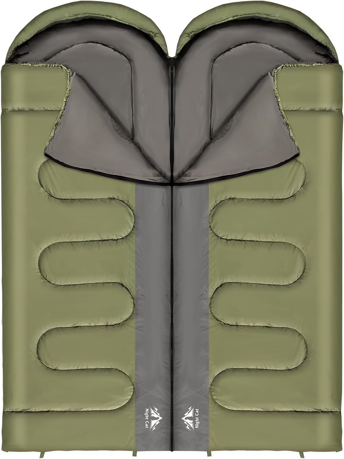 Night Cat Camping Sleeping Bag for Adults Portable Lightweight Backpacking Hiking Traveling Indoor Outdoor Temperature 5-15℃ Switch to a Quilt or Blanket