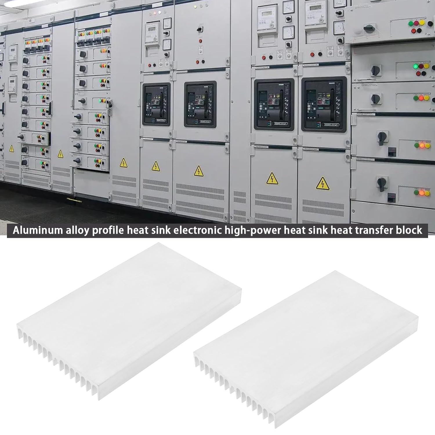 LT Easiyl Pack of 2 100Mm X 60Mm X 10Mm Aluminum Heat Sink Radiator Heatsink Cooler Fin for Computer Power IC Power Electric Device image number 4