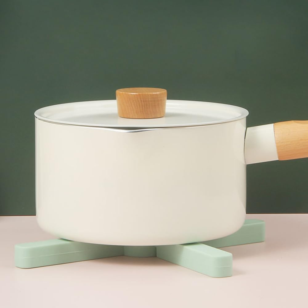 Tongke Foldable Silicone Trivets, Non-Slip Silicone Pot Holders Hot Pads Drying Mat Heat Resistant for Dishes, Hot Pots and Pans (Gray) - Orange image number 3