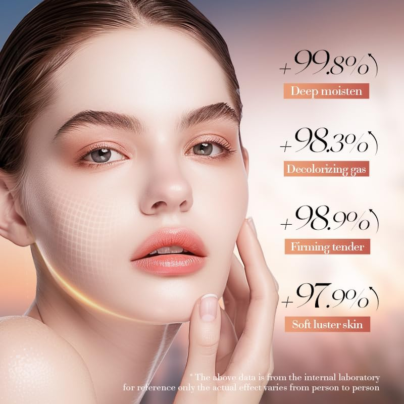 Rosehip Facial Mask with Squalane, Moisturising Sheet Masks, 12 Pack image number 1