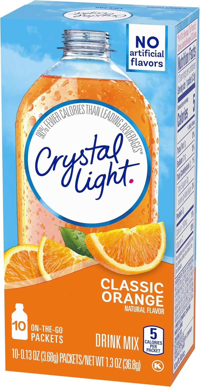 Crystal Light Classic Orange Drink Mix (60 On-The-Go Packets, 6 Packs of 10) image number 5