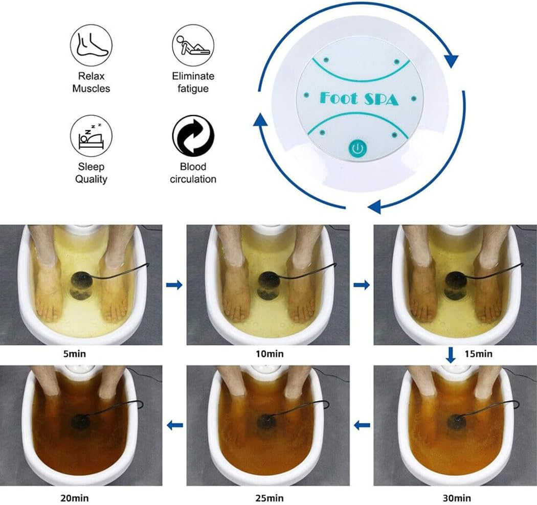 Detachable & Washable Ion Detox Foot Bath Array - Premium Personal Ionic Foot Bath Spa Machine Component, without Basin image number 4