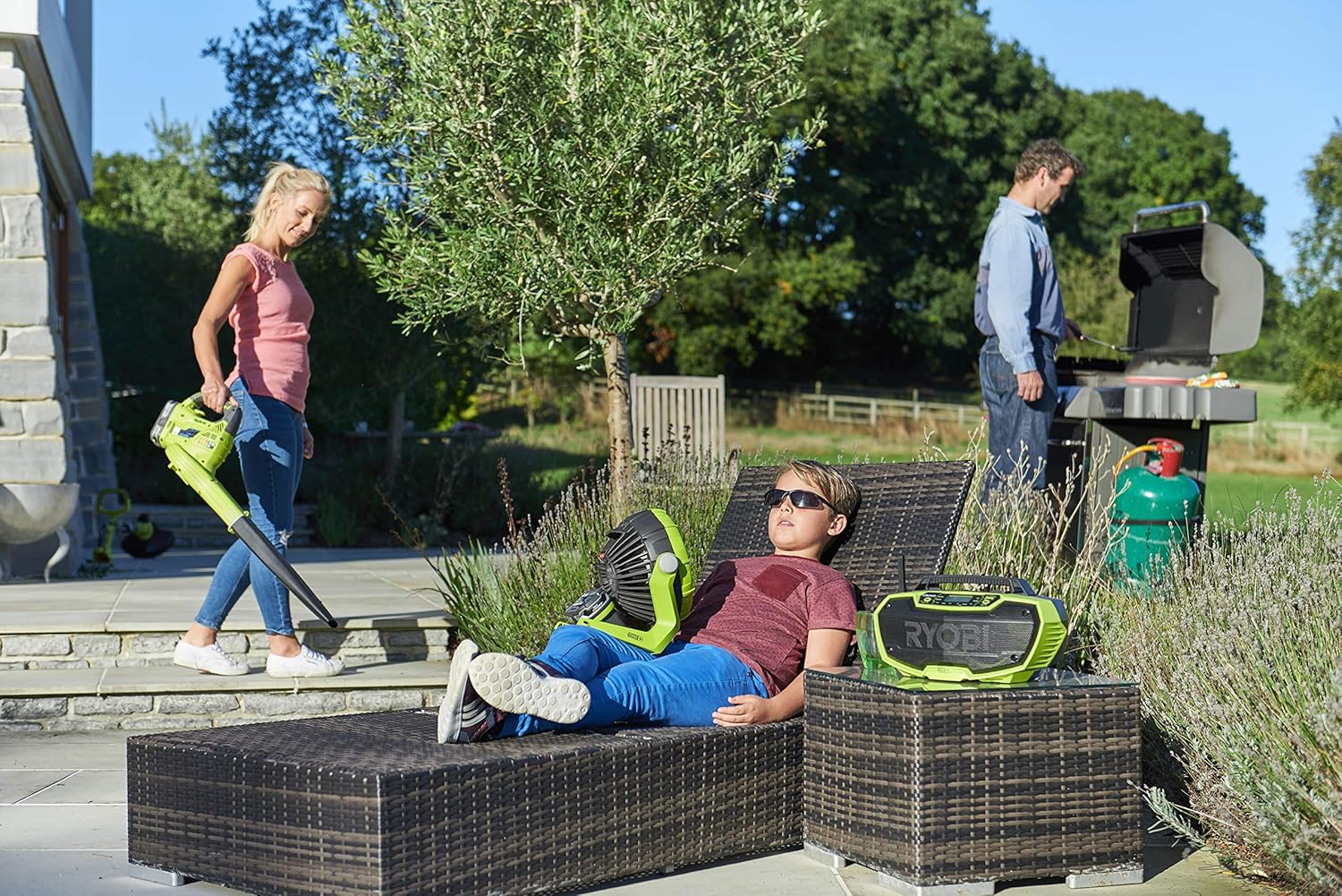 Ryobi R18RH-0 18V ONE+ Cordless Radio (Body Only),Hyper Green