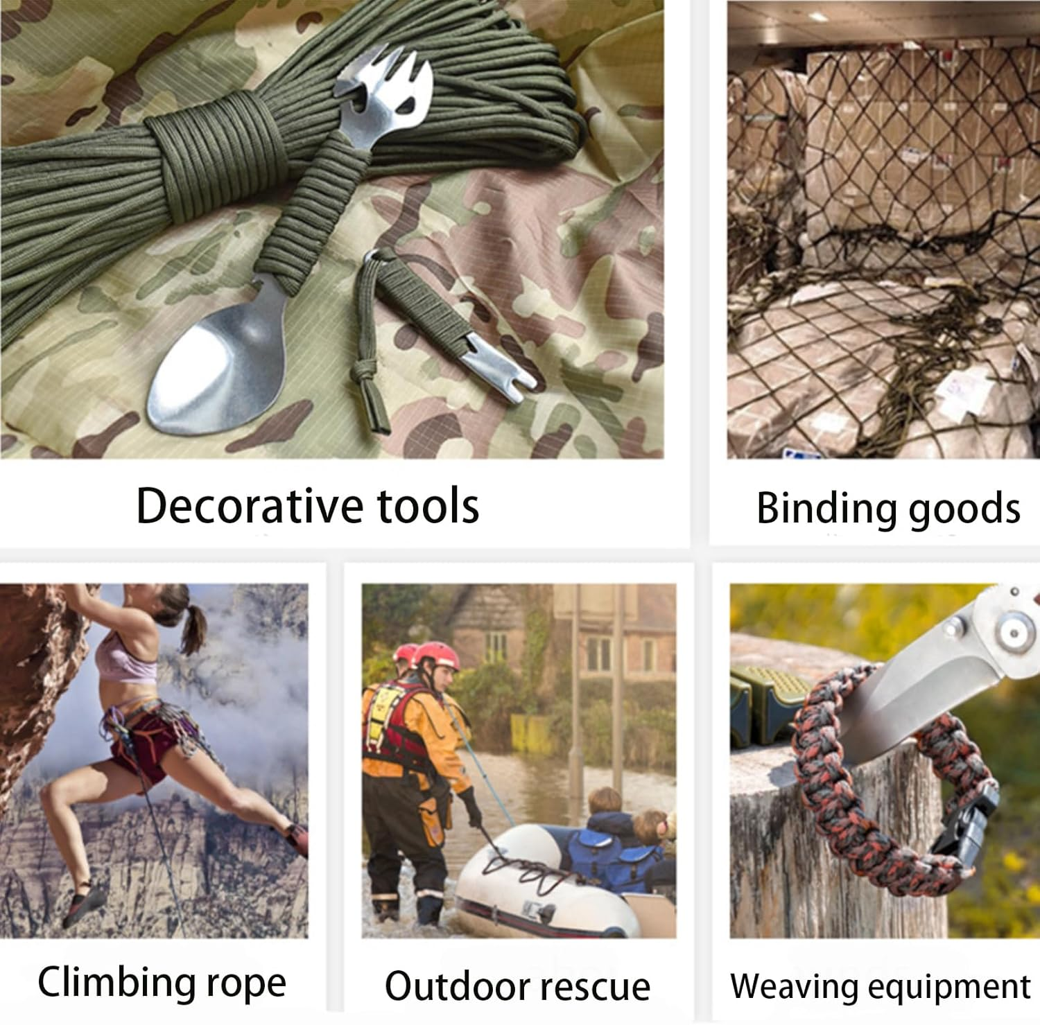 Dyneema Tent Guy Guide Reflective Green Rope - 200Kg Breaking Strain - Lengths in Meters - Suitable for Sailing, Dinghy, Yachting, Cruising, Racing, Kite Surfing - 20 Meter (Green, 2Mm) image number 3