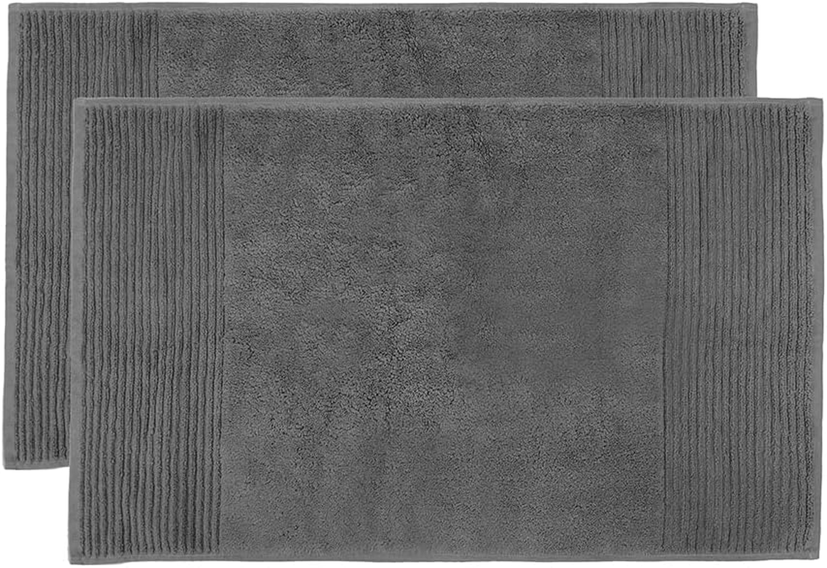 Elvire Bath Mat 2 Pack Pewter