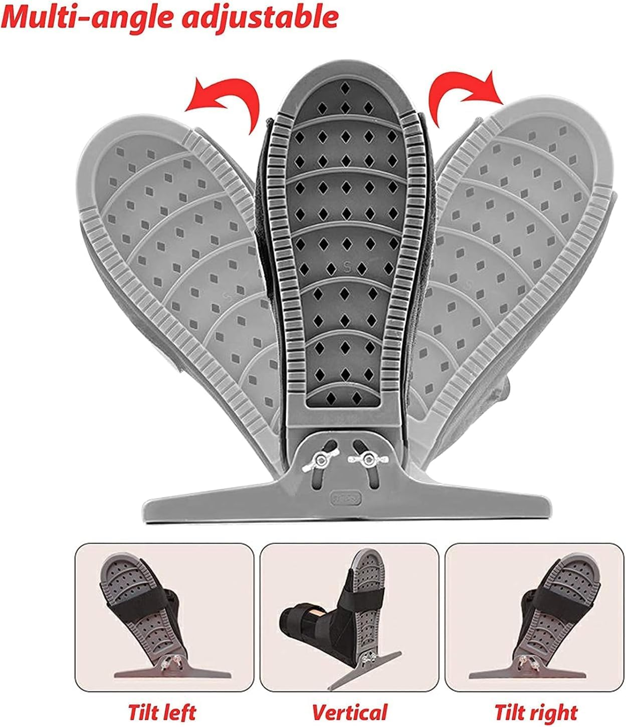 Short Air Cam Walker Fracture Walking Boot Low Top Ankle Fracture Orthopedic Braces Thong Fixed Post Op Shoe with Adjustable Strap for Foot Injuries Stable Ankle Joints Recovery Pain Relief (M) image number 5