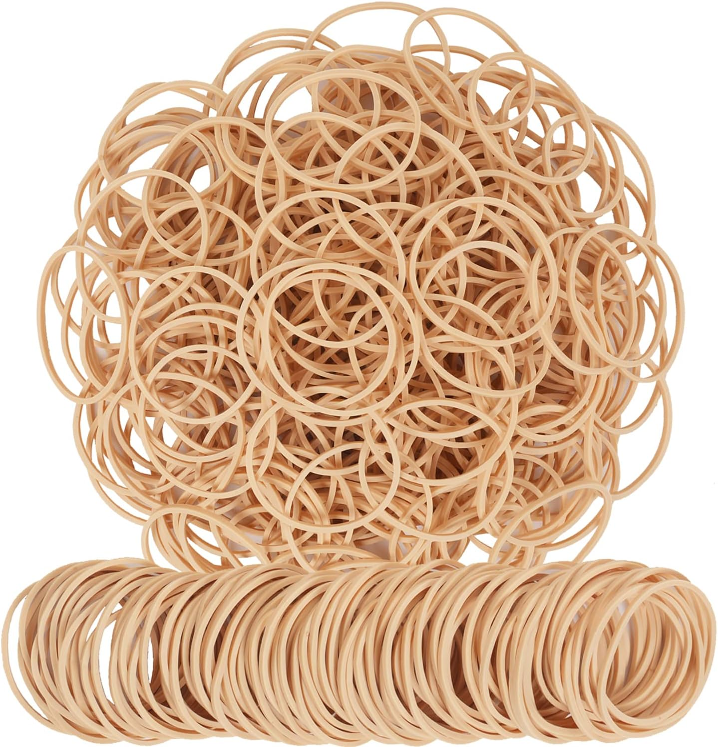 Rubber Bands Size#16 Elastic Rubber Band 450Pcs 200Grams Beige Office Supplies File Folders Litter Box image number 4