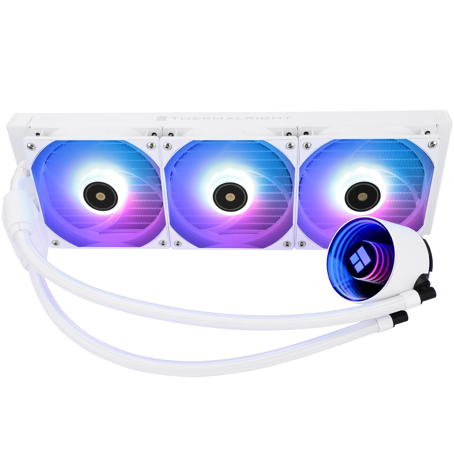 Thermalright Frozen Notte 360 White ARGB V2 Water Cooling CPU Cooler, 360 Specification CPU Liquid Cooler,3 PWM Fans ARGB, Suitable for AMD:AM4/AM5, Intel LGA 1851/1700/115X/1200/2011 image number 3