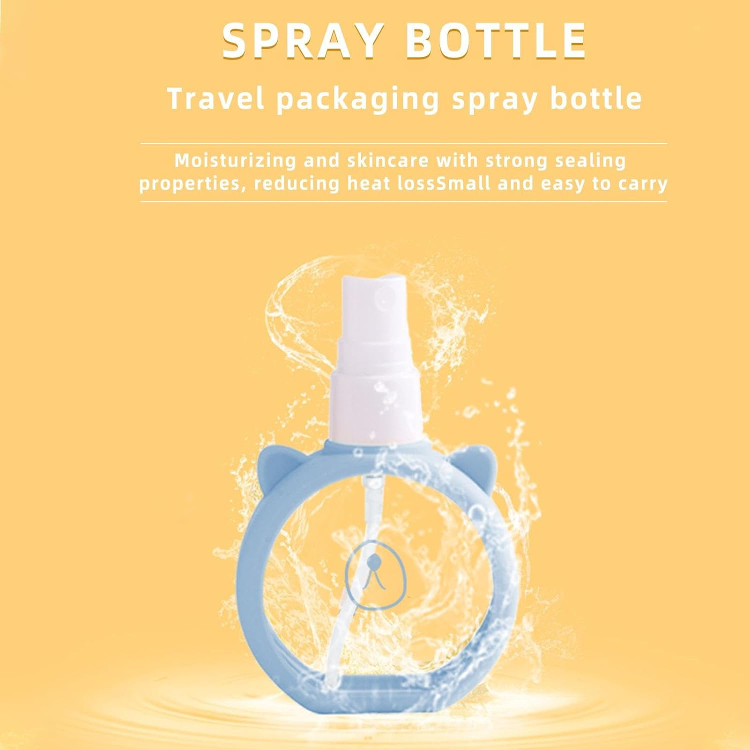 Travel Spray Bottle - Cute Refillable Mist Sprayer Compact 55Ml Mist Sprayer - Gentle Slim Action, Leak Proof Lid & Portable Build a Care Pe - Green image number 6