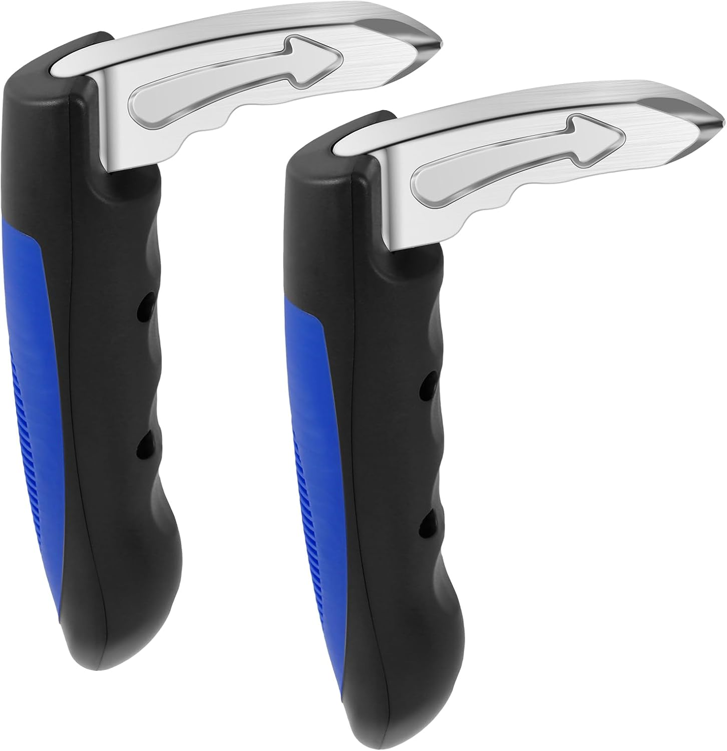 2Pcs Car Door Assist Handle,Seat-Belt Cutter and Window Breaker,3 in 1 Multifunction Portable Vehicle Support Handle,Car Door Handle Assist for Elderly and Car Emergency Tool (Blue)