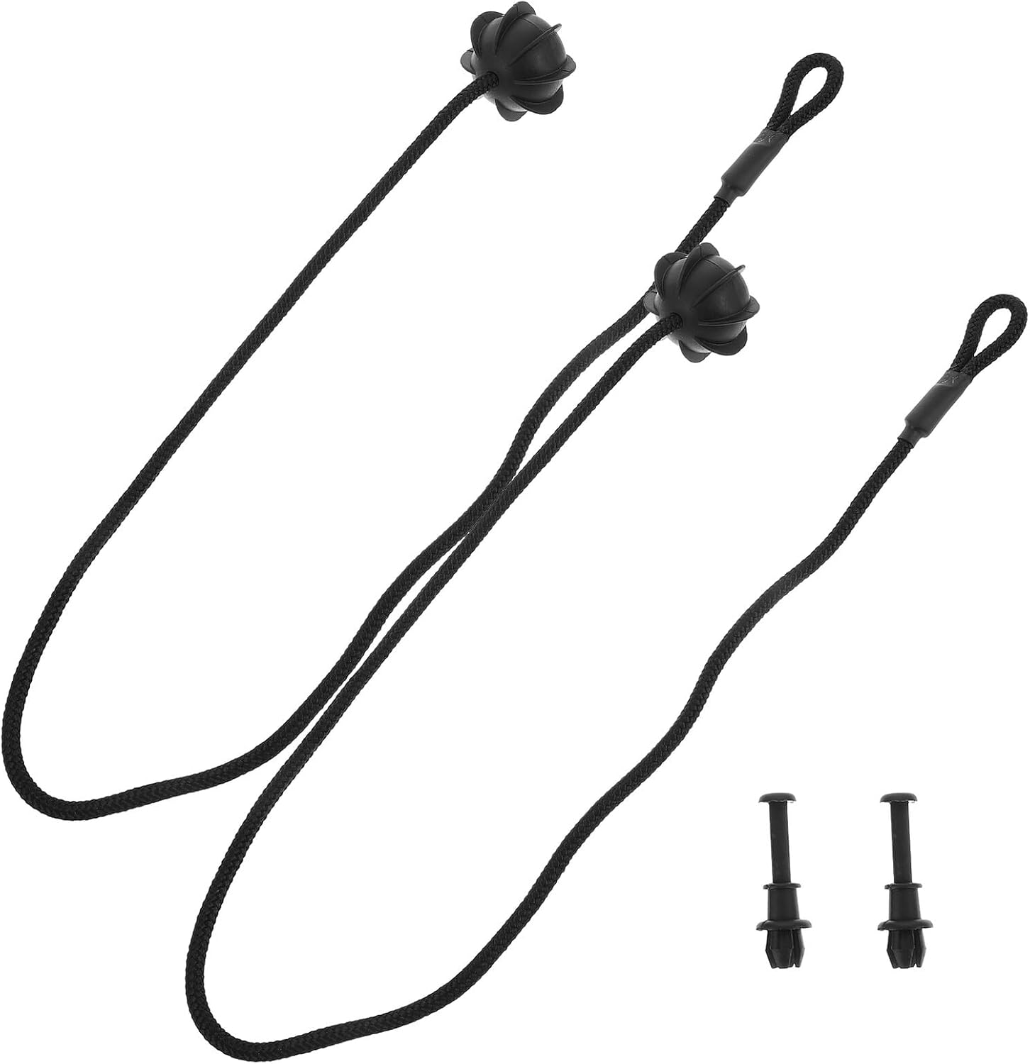 HANABASS 2 Sets Adjustable Car Parcel Shelf String with Hooks Trunk Partition Lanyard for Secure Storage Black Bungee Cords for Car Boot Space-Saving Design with Clips for Versatile Rear image number 4