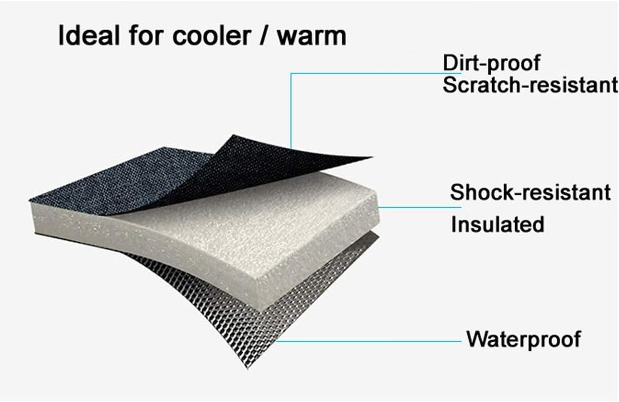 Insulated Neoprene Lunch Bag Gourmet Tote Cooler Warm Pouch for School Work Office (Blue) image number 2