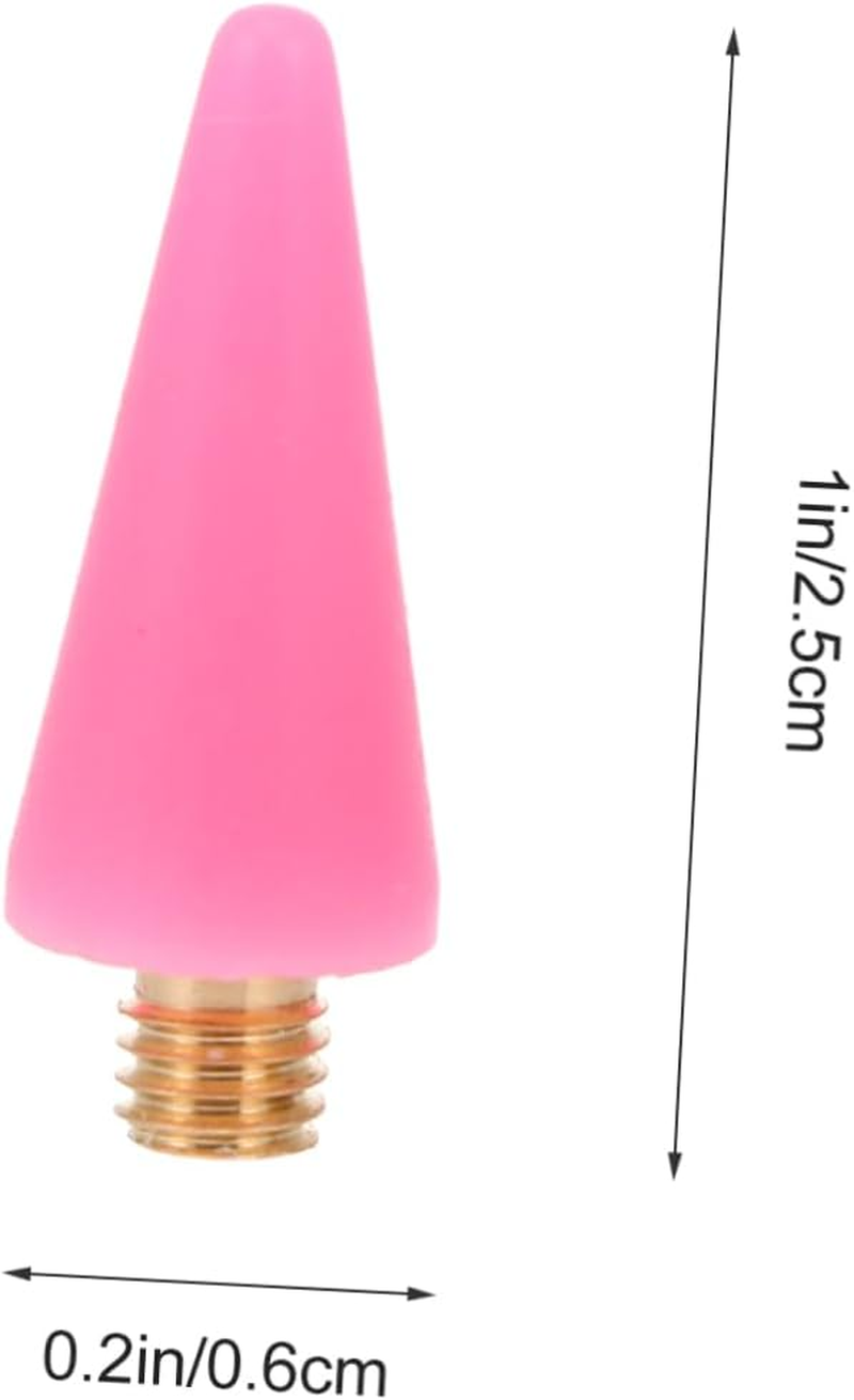 MOTHNUR 12Pcs Wax Replacement Tips for Rhinestone Picker Nail Dotting Pen Multi-Color White Black Yellow Blue Pink Green Easy to Install for Diy Nail Art image number 3