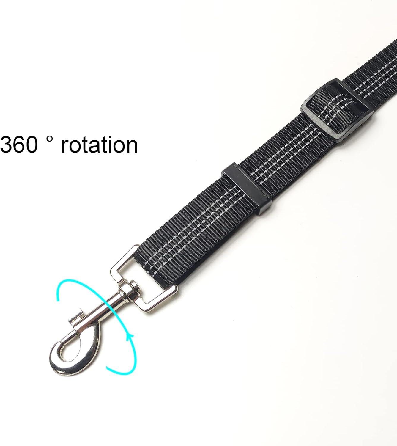 Dog Seat Belt Car - Dog Car Seat Belt for Small Dog Medium-Sized Dog Puppy Dog Car Harness Dog Accessories (Black) - Black image number 4