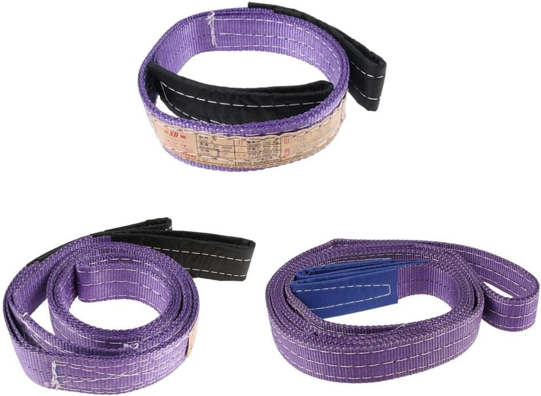 Towing Strap Lifting Rope Tree Saver Pulling Cable 2200Lbs 1-3 Meters - as Shown, 2 Meters, Others, 1 Meter image number 2