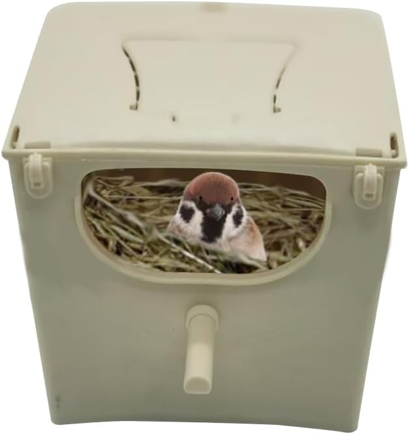 Bird Nesting Box | Parakeet Nest Box House, Birds Nesting Mating for Cage - Backyard Birding Supplies Reproduction for Parakeet, Canary, African Grey Parrot, Parrots image number 3