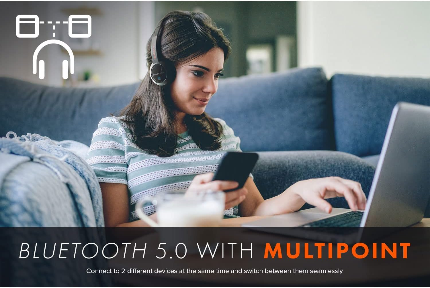 Creative On-Ear Gaming Headset Headphone image number 2