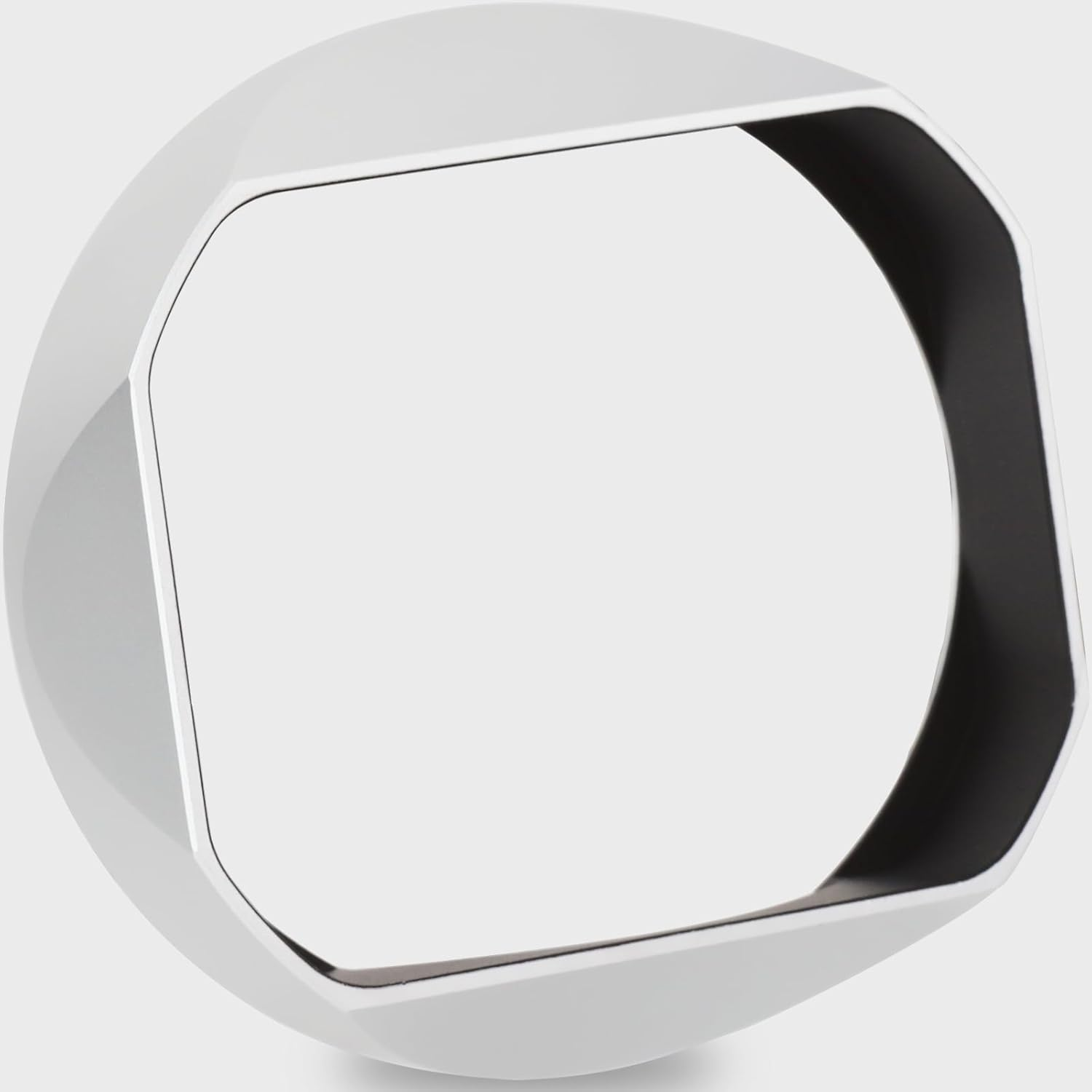 Haoge Metal Square Lens Hood for Leica Q3-43 Q3 Digital Camera Accessories LH-LQ343W Silver image number 2