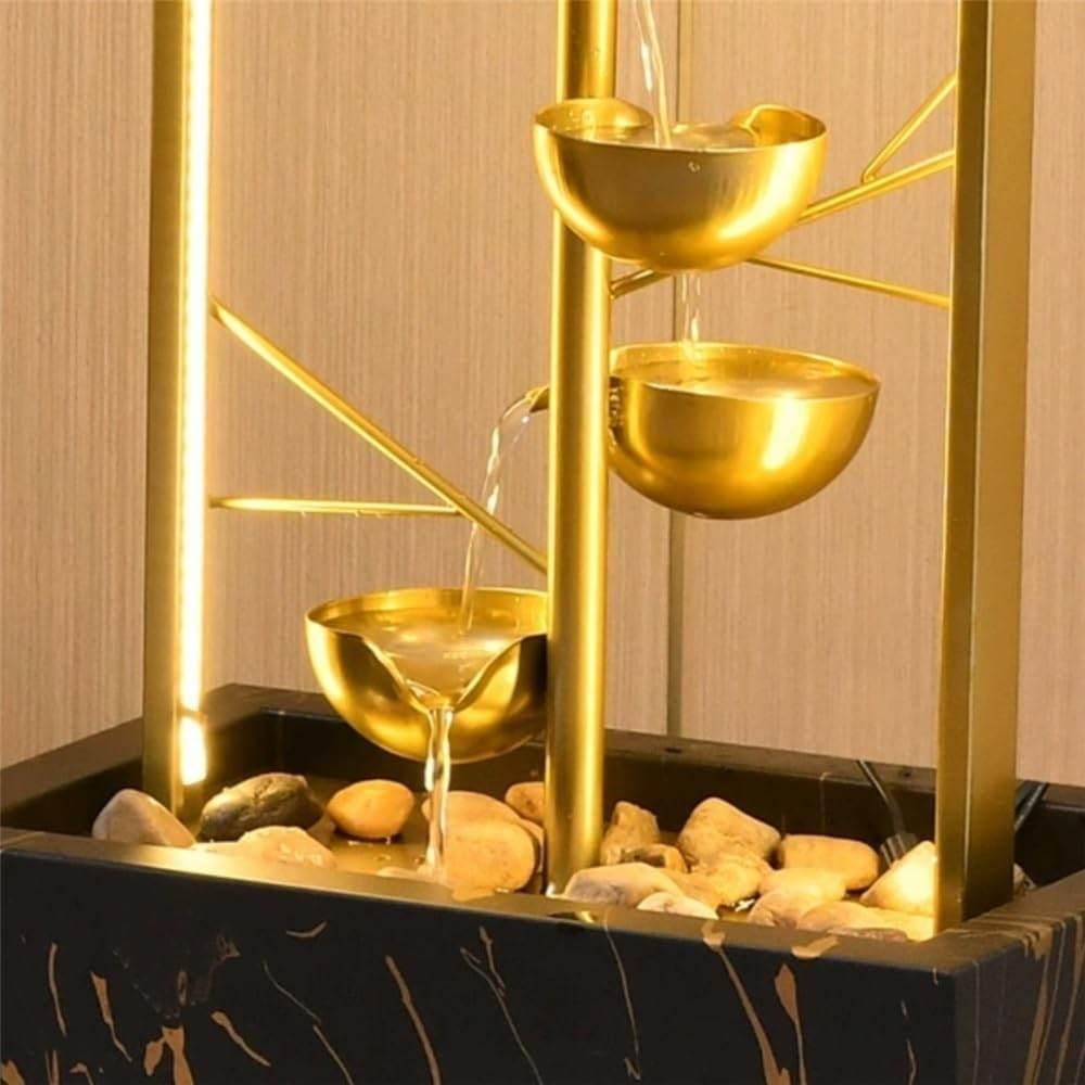 Outdoor Fountain Living Room Entrance, Housewarming, Wealth Attraction, Opening Ceremony Gift Decoration Modern Light Luxury Flowing Fountain image number 5