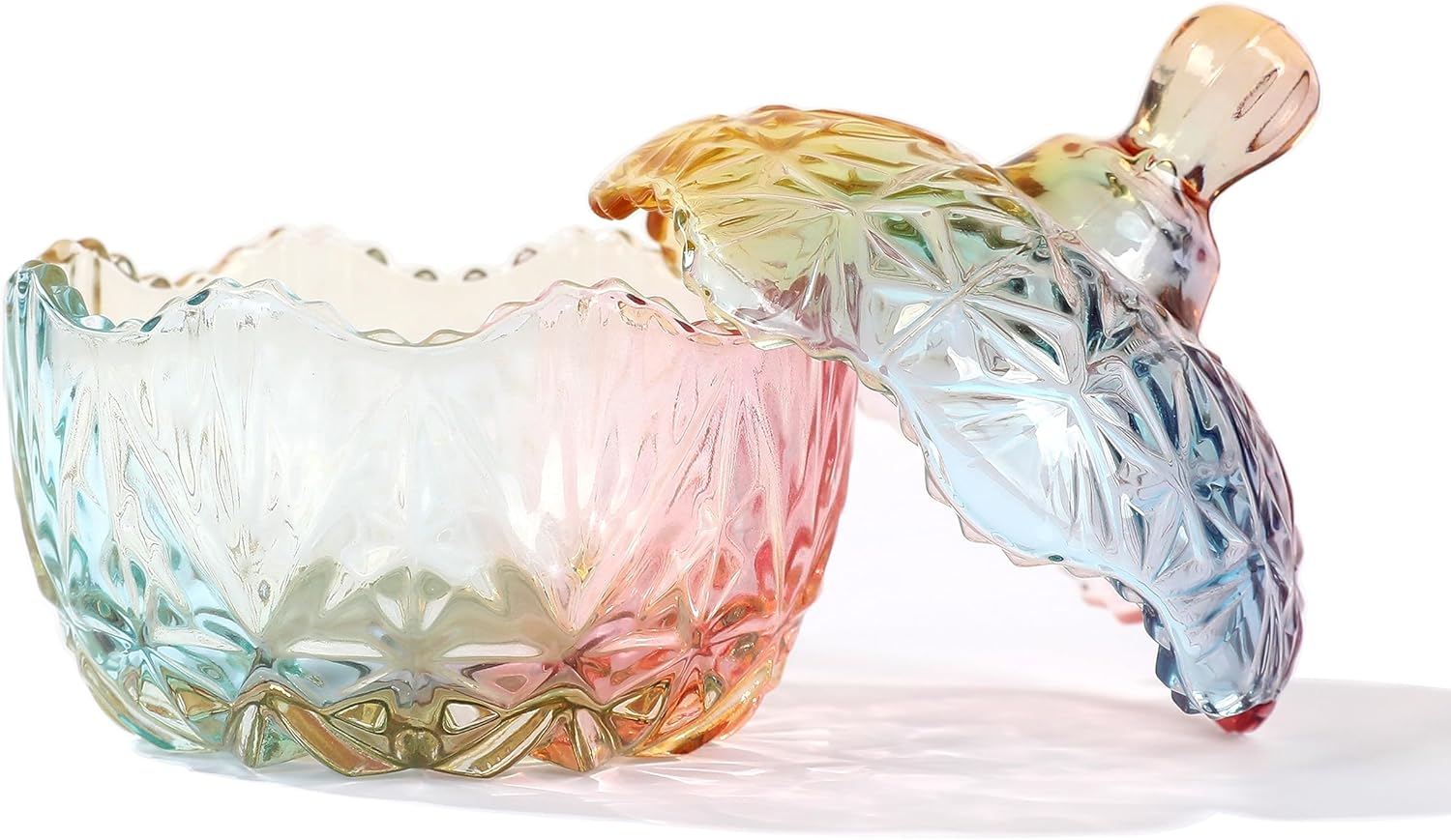 Magic Season Decorative Glass Jar (260 Ml Multi-Colored / 1 Pcs) image number 3