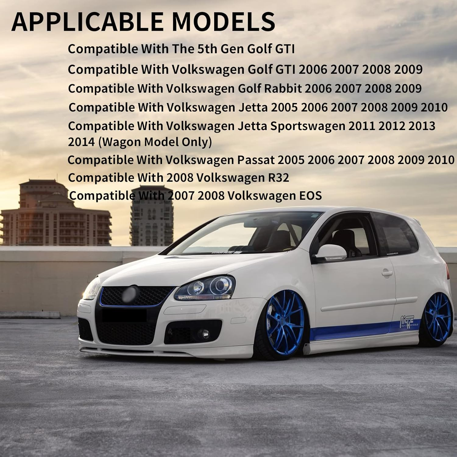 LOIYLLEN Right Side Mirror Replacement for Volkswagen VW 2006-2009 Golf GTI MK5 Golf Rabbit 2005-2010 Passat Jetta 2011-2014 Jetta Sportswagen 2007-2008 EOS 2008 R32 - Right Heated Mirrors Glass image number 5