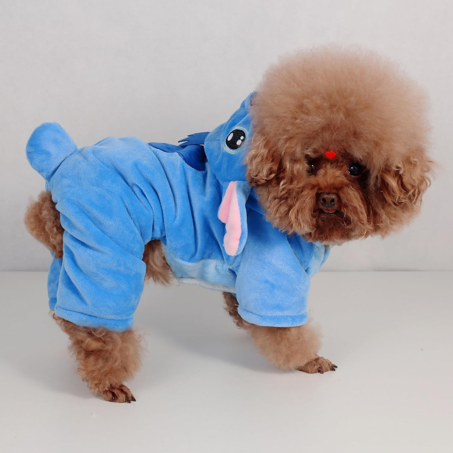 Puppy and Cat Cartoon Style Costumes,Funny Winter Hoodie for Halloween and Christmas Cosplay (Size L) image number 5
