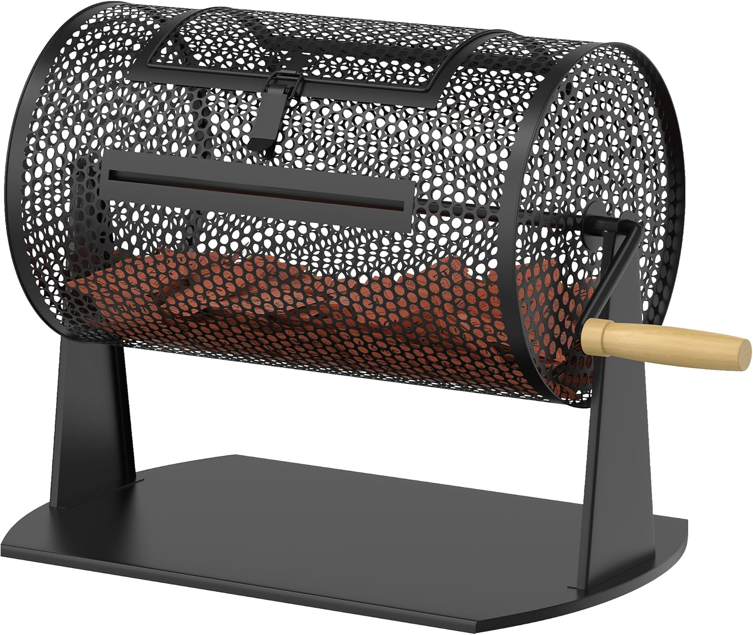 Orionstar Raffle Drum, Games & Sports Professional Raffle Ticket Spinner with Wooden Turning Handle Holds 2500 Tickets (Black) image number 6