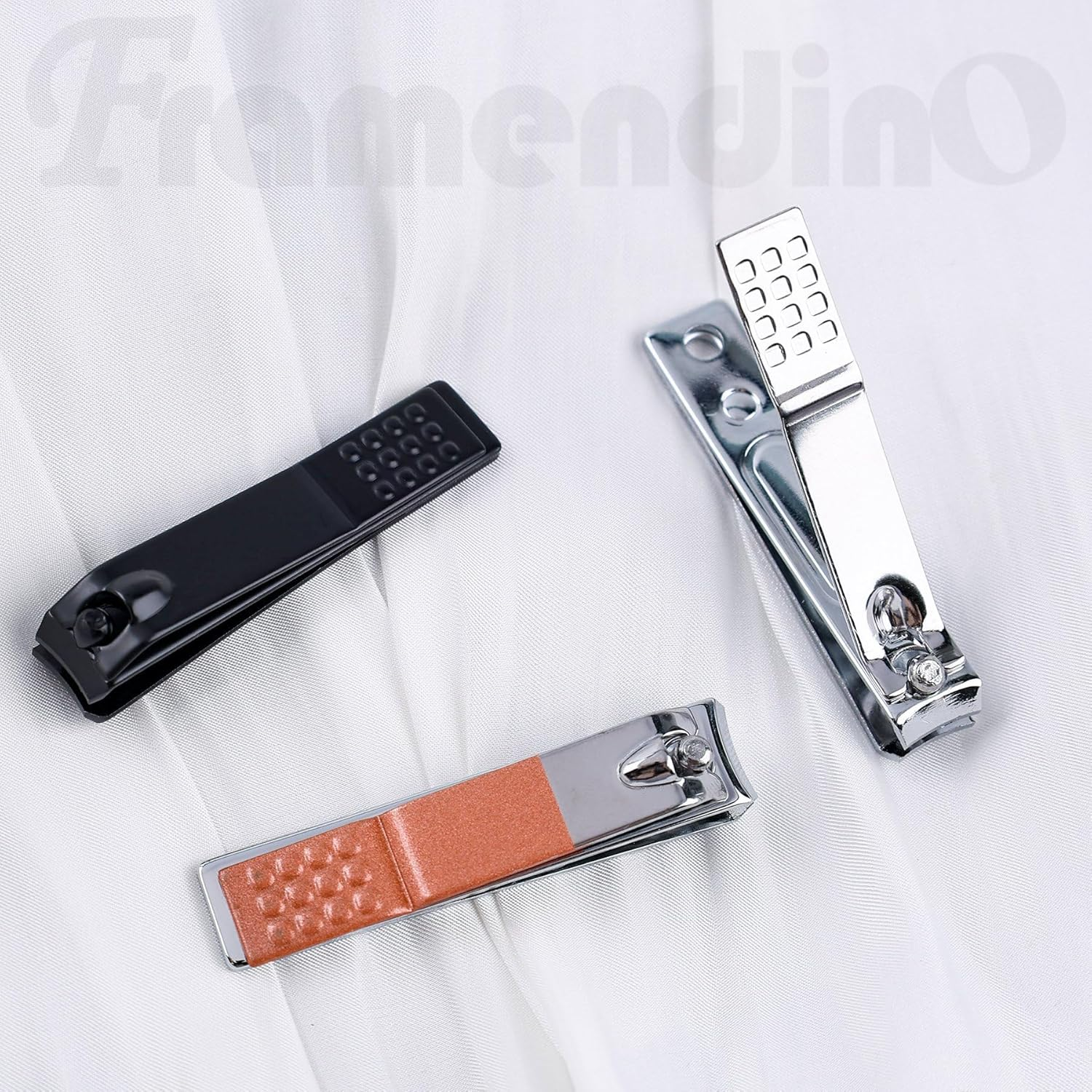 Framendino, 18 Pack Stainless Steel Small Fingernail Toenail Nail Grooming Clippers Bulk Tools Set for Mens Women Silvery Rose Gold image number 4