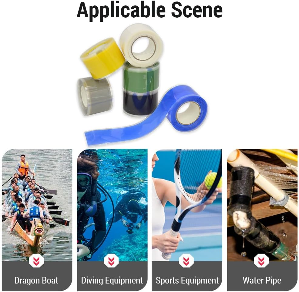 LAPOOH Kayak Paddle Grip Tape Silicone Waterproof Grip Tape for Kayak Canoe and Dragon Boat image number 3