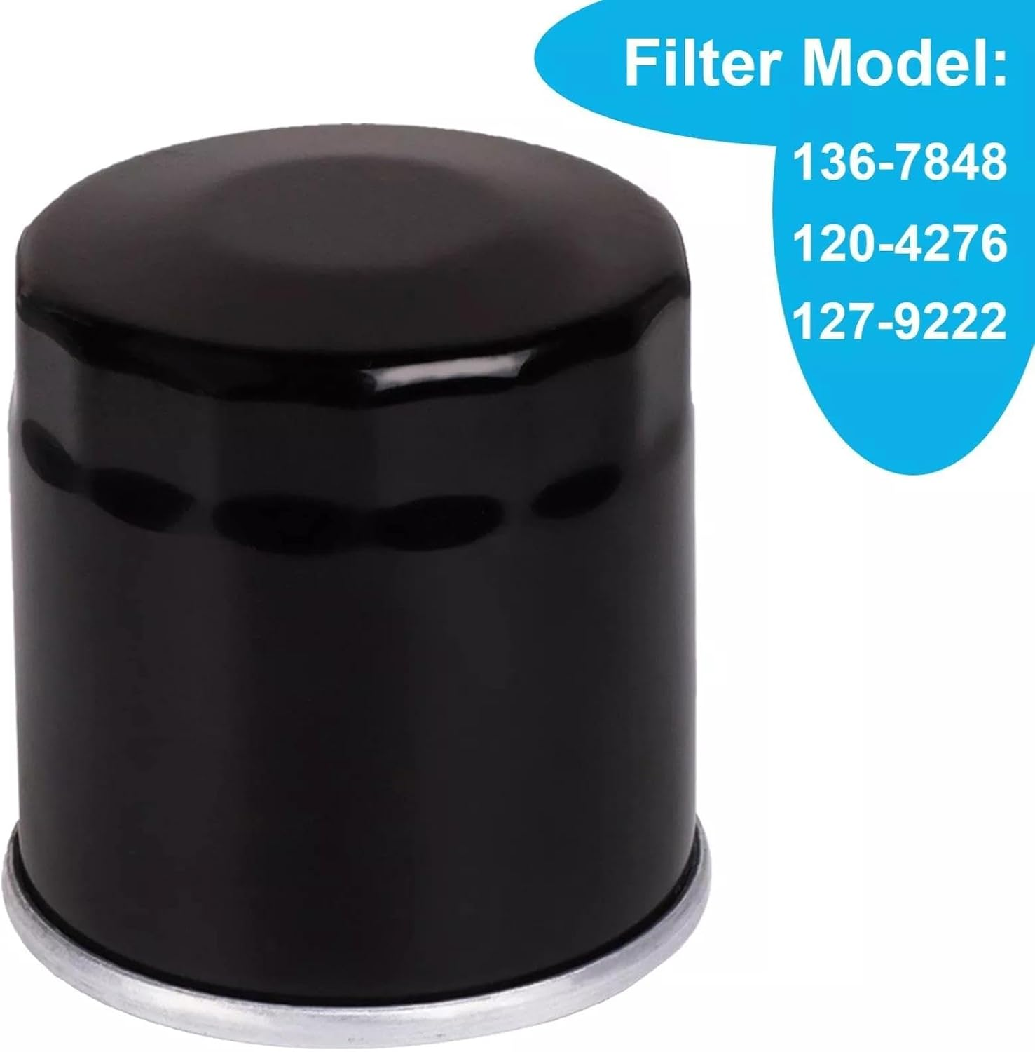 Caalii 2Packs 136-7848 Oil Filter with Fuel Filter Compatible with Toro 120-4276 127-9222 ZS SW SS MX SWX HD Timecutter Riding Mower image number 1