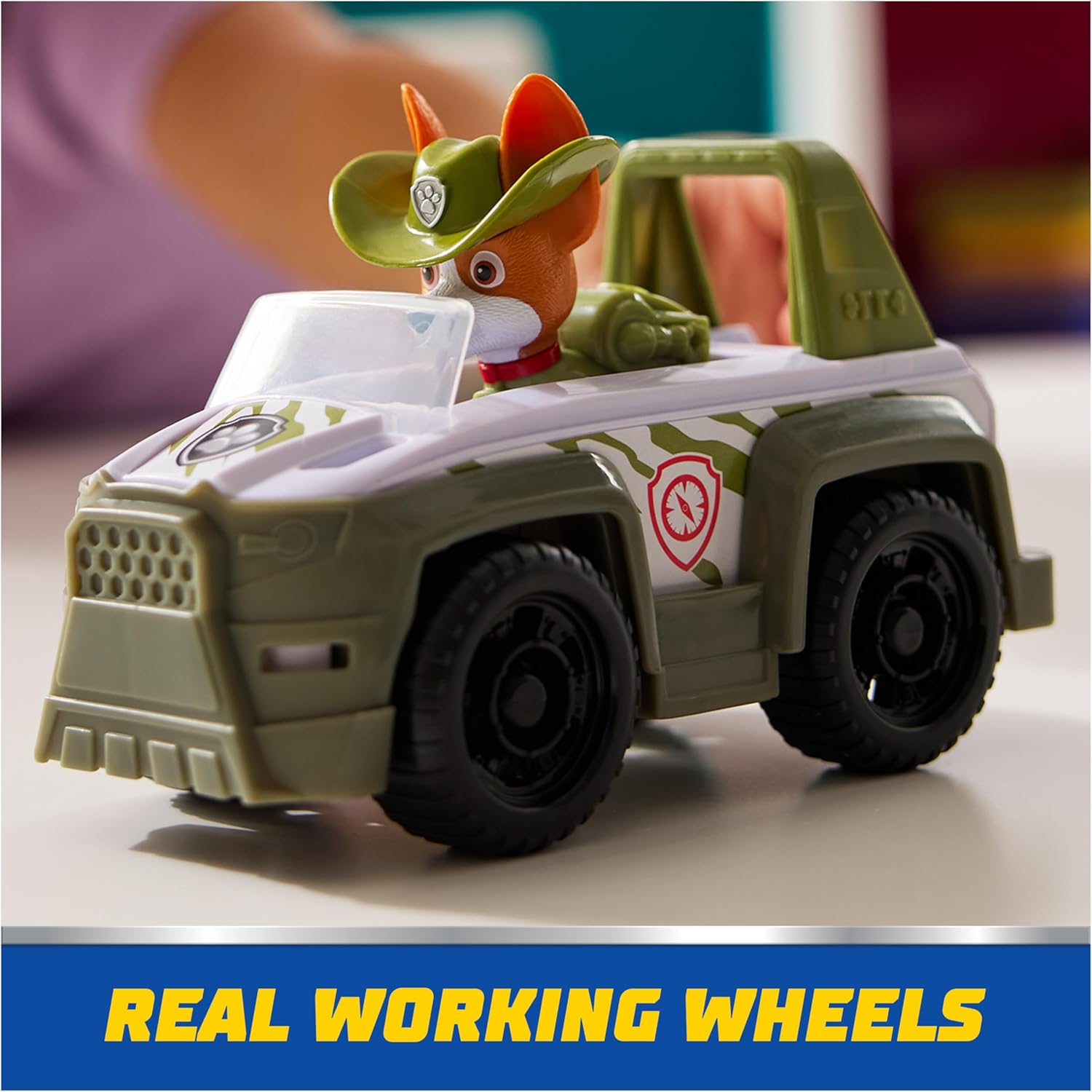 PAW Patrol, Tracker&rsquo;S Jungle Rescue Vehicle, Toy Truck with Collectible Action Figure, Sustainably Minded Kids Toys for Boys & Girls Ages 3 and Up image number 6
