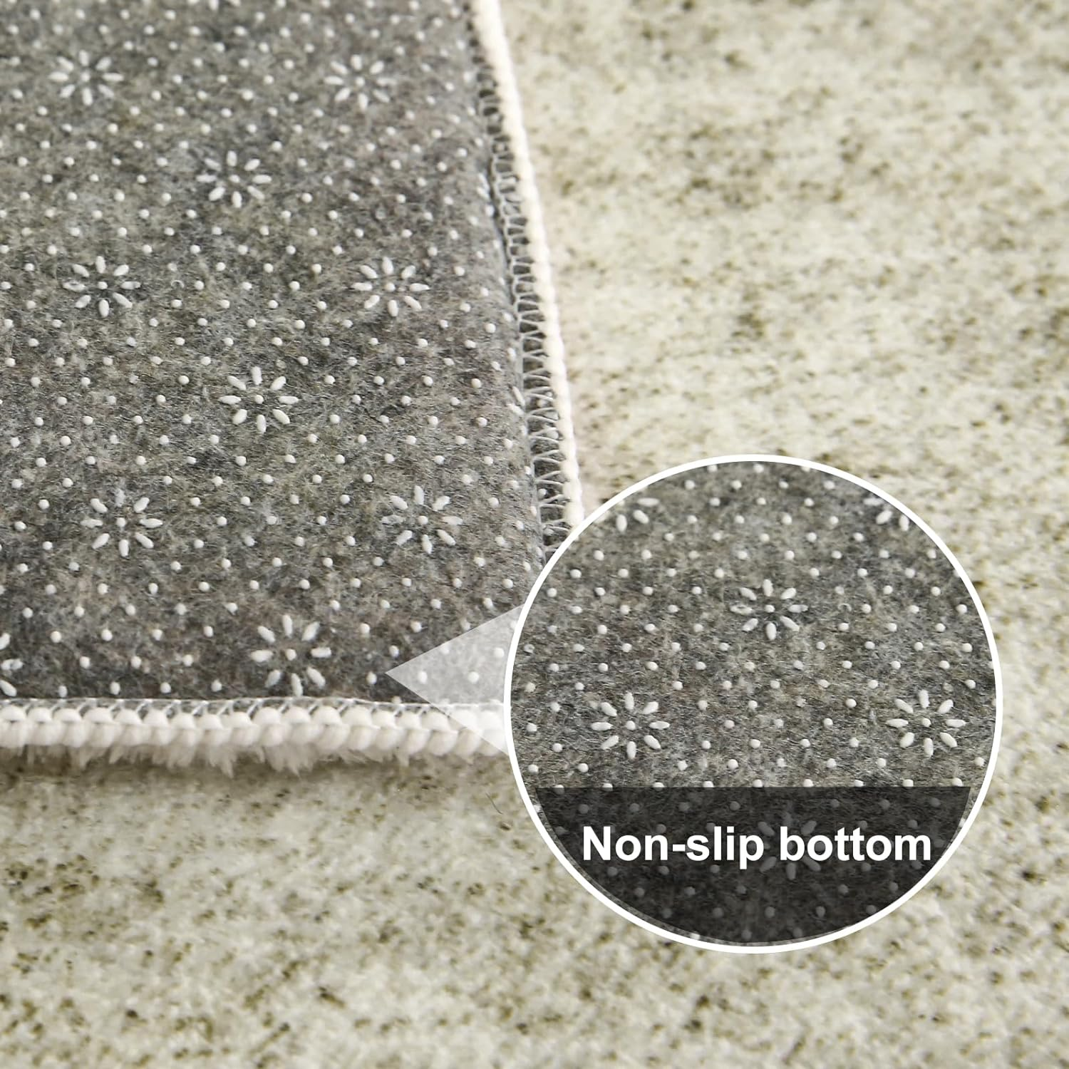 Tinyboy-Hbq Area Rugs Living Room Abstract Non-Slip Rug Modern Washable Carpet Soft Non Shedding Floor Mat Rugs for Bedroom Dining Room Decor (Abstract Beige Grey/Light Brown, 80&times;120 Cm) image number 2