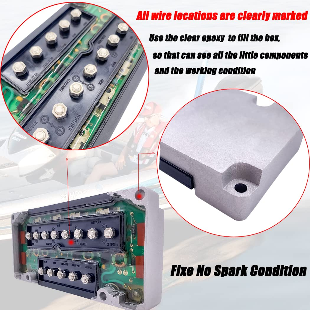 CDI for Mercury Outboard 4 Cylinder 40-125 HP Switch Box Power Pack 332-5772 A3- A7