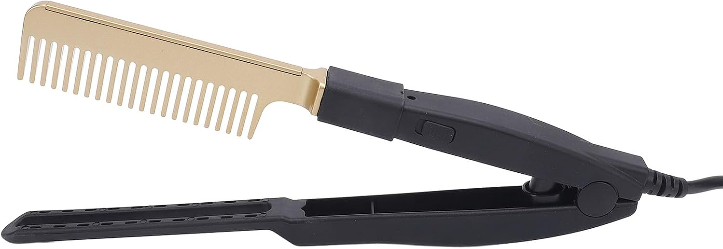 Hair Straightening Comb, Quick Styling Flat Iron Comb with Aluminum Alloy Panel for Wet and Dry Hair, Brushing and Straightening Functions, Dual Voltage Design (AU) image number 2