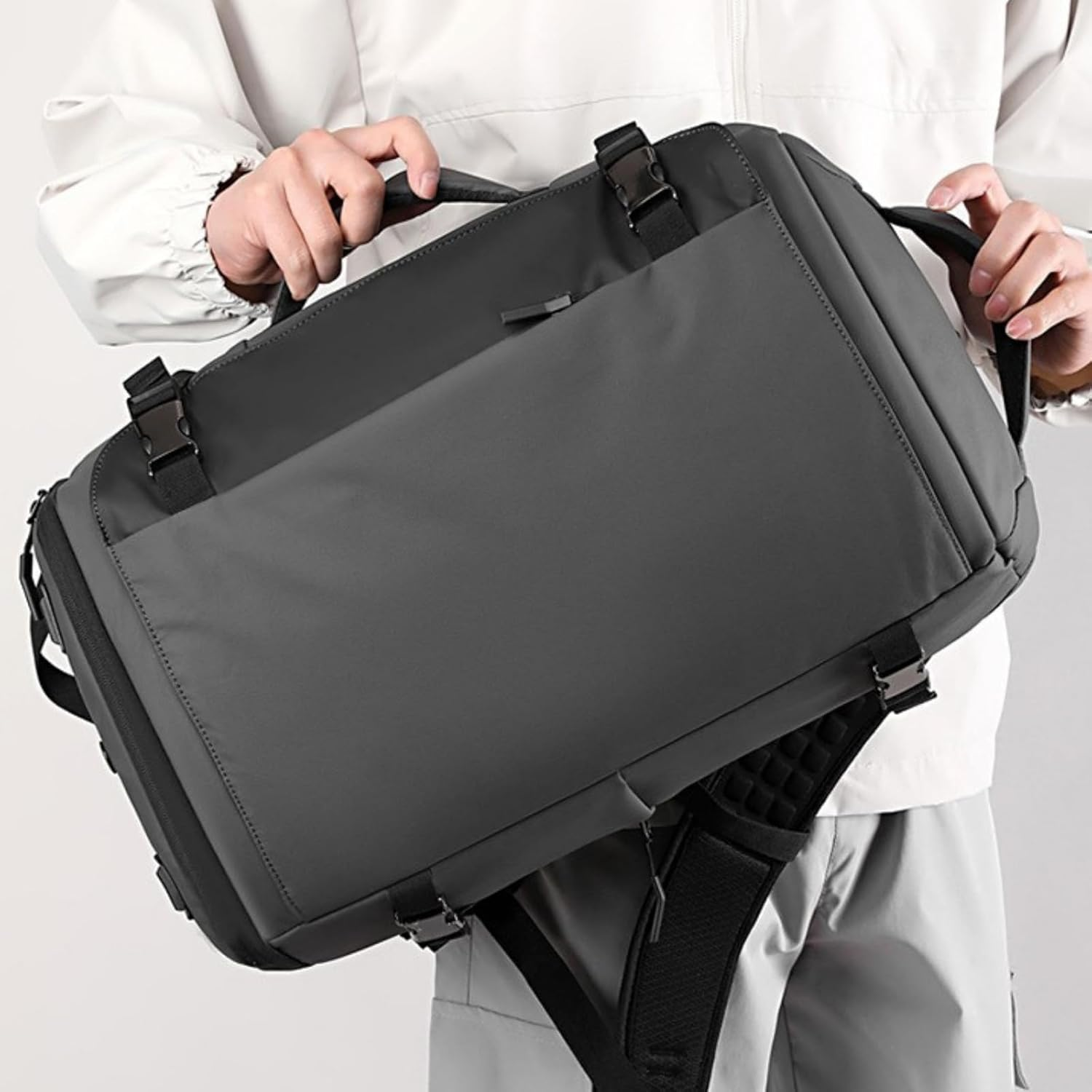 Laptop Backpack,Travel Laptop,Waterproof with Large Shoe Compartment, Side-Open Design, USB-C Charging Port, Anti-Theft for Men & Women, Travel, Hiking, School, Laptop Work Bag, 15 Inch. image number 6